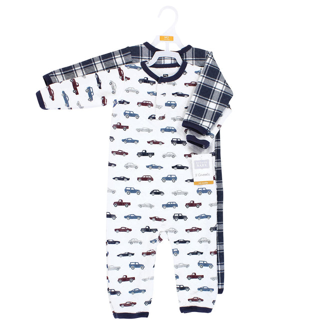Hudson Baby Mameluco acolchado prémium unisex para bebé, Cars, 3-6 meses
