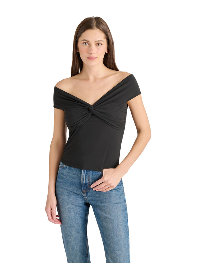 Steve Madden Apparel - Top Darra para mujer, Negro, L