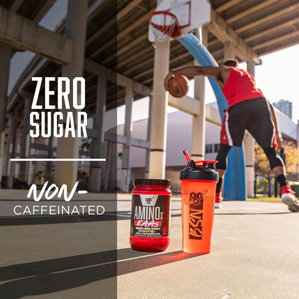 BSN Amino X Essential Amino Acid Powder, Zero Sugar, Strawberry Dragonfruit Flavour, 375g, 25 serves