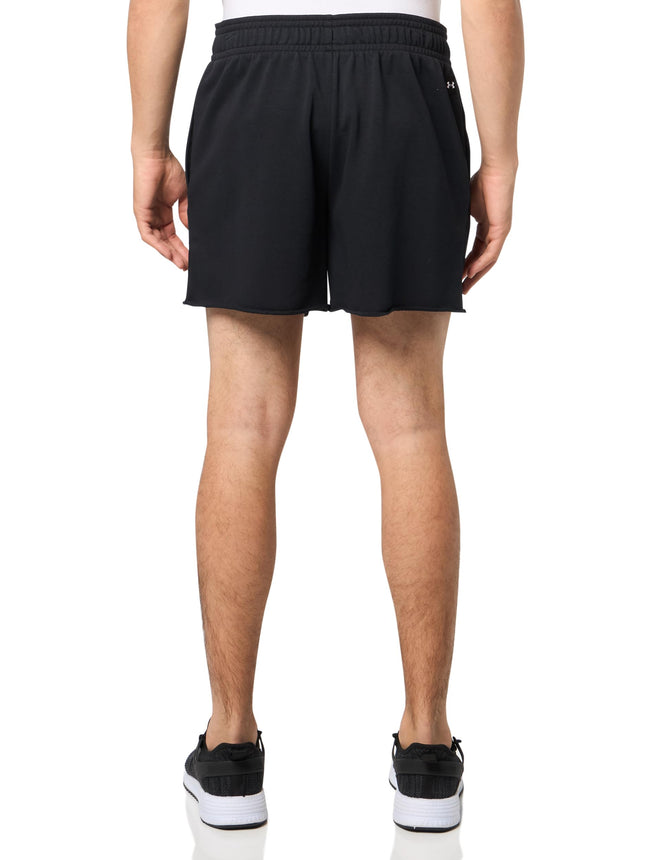 Under Armour Men's Project Rock Terry Shorts, (002) Black / / White, 3X-Large