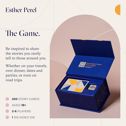 ESTHER PEREL Where Should We Begin Game of Stories - Interactive Conversation Cards for Couples, Friends & Co-Workers - 200 Cards & Dice - 2-6 Player Card Games