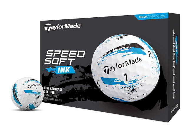TaylorMade Golf SpeedSoft Ink Golf Balls Blue One 