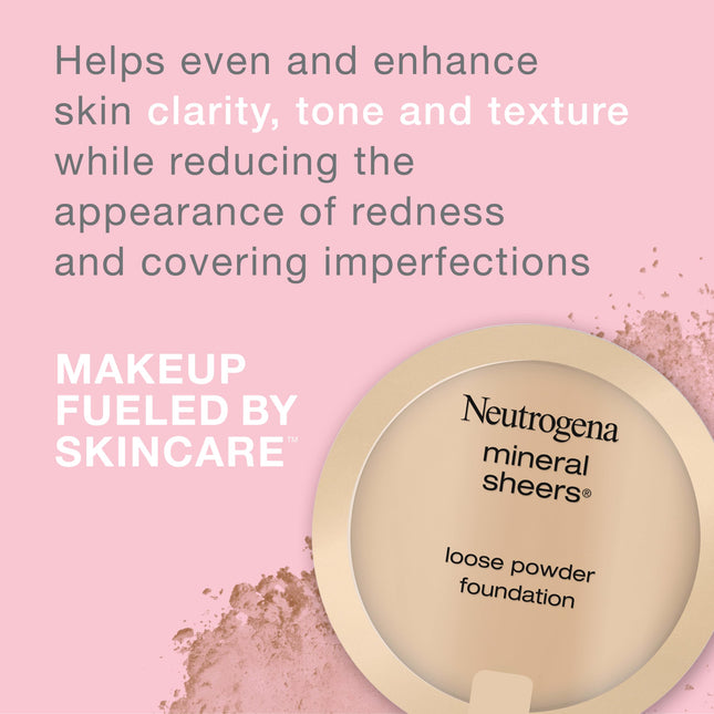 NEUTROGENA - Maquillaje en polvo suelto Mineral Sheers n.º 60 Natural Beige - 0.19 oz.