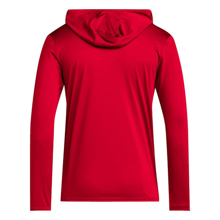 adidas Men's NCAA Designed for Training Lightweight Hoodie Sweatshirt, Team Power Red/White/Black/Rutgers Scarlet Knights, XL