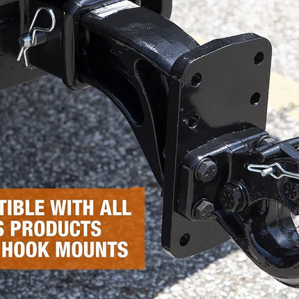 Buyers Products 10040 15 Ton Pintle Hook W/Mounting Kit, MGTW 30,000 Lbs, 6,000 Lbs MVL Pintle Hitch