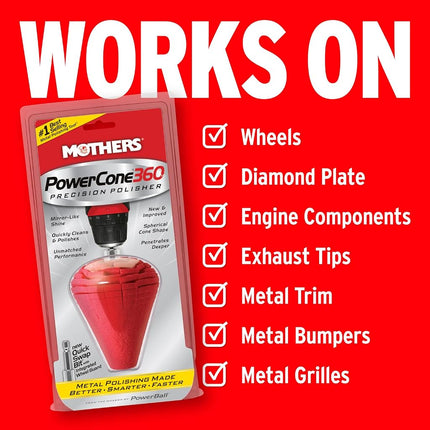 Mothers PowerCone 360 Metal Polishing Tool | 05146