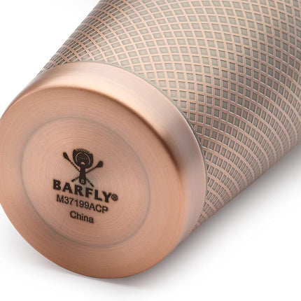 Barfly 28 oz. Diamond Lattice Shaker, Antique Copper