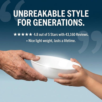 Corelle White Versa Bowls for Pasta, 4 Pack, 30oz Made in The USA | Easy to Clean Bowls are Lightweight | Resistant to Chips & Cracks| Dishwasher and Microwave Safe
