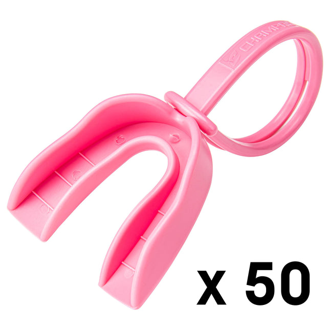 CHAMPRO Mouthguard with Strap, Adult, Pink