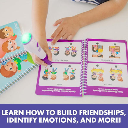 Learning Resources Hot Dots Feelings & Friendships Social Emotional Learning Workbooks, Ages 3+, Instant Feedback, 200+ Social and Emotional Learning Activities