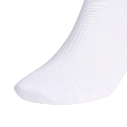 adidas Men's Athletic Cushioned Crew Socks with Arch Compression for a Secure Fit (6-Pair), White/Black, X-Large
