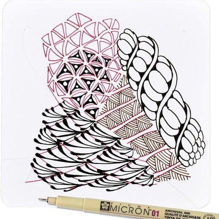 SAKURA Pigma Micron Assorted Pens, Pack of 6, Black