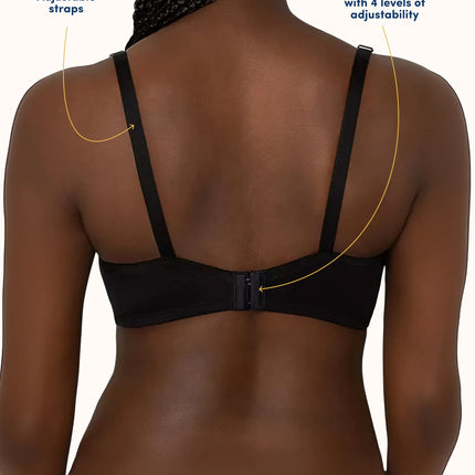 Fruit of the Loom Women's T-Shirt Bra, Black Hue/Black Hue, 40D