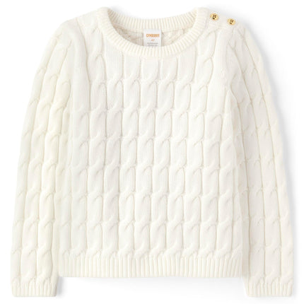 Gymboree Girls' and Toddler Long Sleeve Cable Knit