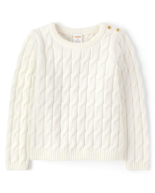 Gymboree Girls' and Toddler Long Sleeve Cable Knit