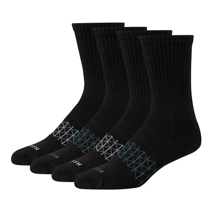 Hanes Men's Absolute Active Cushioned Crew, Moistu