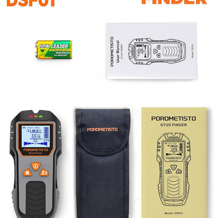 6-in-1 Stud Finder Wall Scanner, POROMETISTO DSF01 Wall Stud Finder