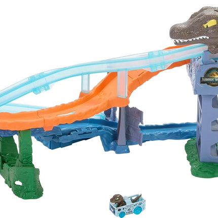 Hot Wheels Toy Car Track Set, RacerVerse Jurassic 