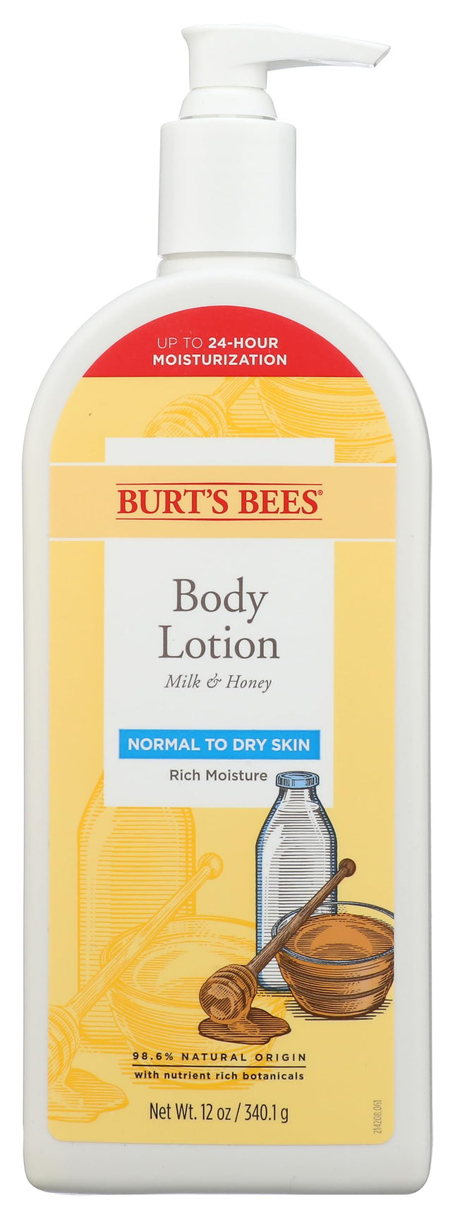 Burt's Bees Milk and Honey Body Lotion - 12 Ounce 