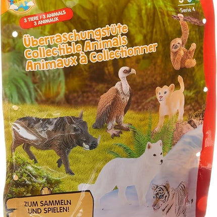 Schleich Wild Life, 3-Piece Surprise Toy for Kids with Assorted Wild Animals
