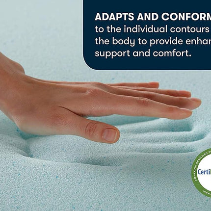 Surmatelas en mousse à mémoire de forme Serta ThermaGel, rafraîchissant et soulageant la pression, 5 cm, California King