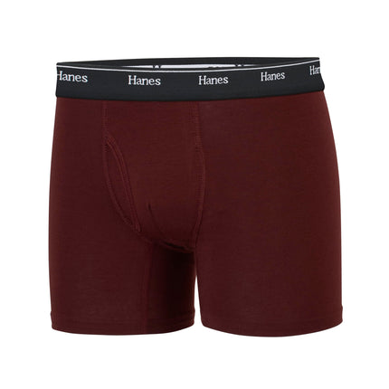 Hanes Boys Originals Boxer Briefs, Tween Boy Underwear, Cotton Stretch, 6-Pack, Black/Cargo/Olive Palm/Maroon/Stripe - 6 Pack, Large