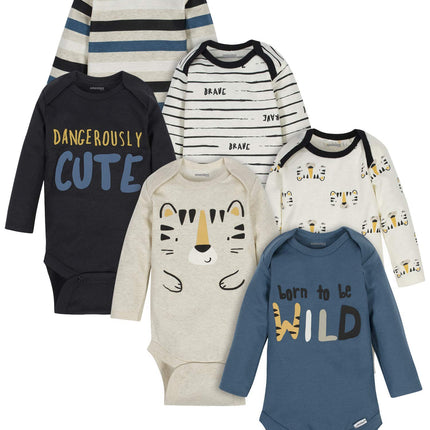 Onesies BrandUnisex Baby6-Pack Long Sleeve Bodysui