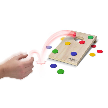 GoSports Coinshot Mini Tabletop Cornhole Game Set - Great Party Game for Travel - For Kids and Adults