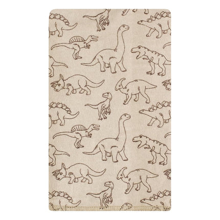 Hudson Baby Lingettes rot bébé unisexe en flanelle de coton, motif dinosaures, lot de 10, taille unique