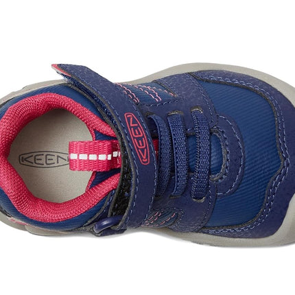 KEEN Unisex-Child Knotch Peak Alternate Closure Sneakers, Blue Depths/Pink Peacock, 7 Toddler