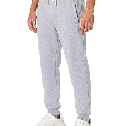 Southpole Men's 1570 Basic Active Fleece Jogger Sweatpants, Heather Grey, 3XL Big Tall