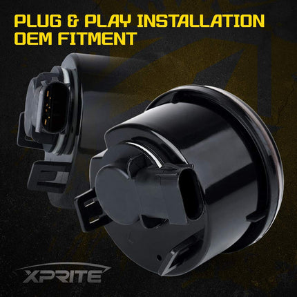 Xprite Amber LED Front Turn Signal Light Assembly with Smoke Lens for 2007-2018 Jeep Wrangler JK & Wrangler Unlimited JKU