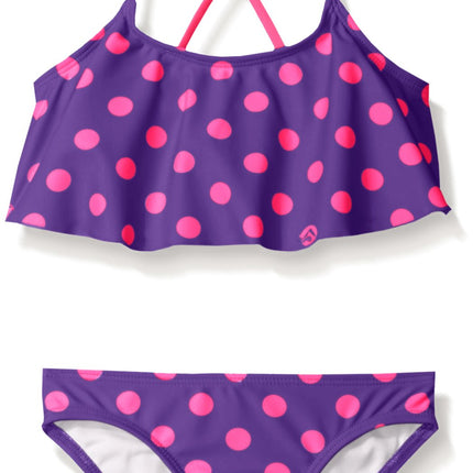 Kanu Surf Girls' Toddler Karlie Flounce Bikini Bea