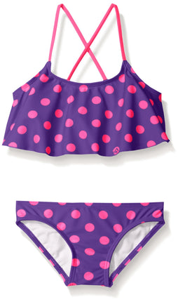 Kanu Surf Girls' Toddler Karlie Flounce Bikini Bea