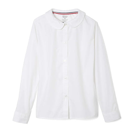 French Toast Girls' Long Sleeve Woven Shirt with P