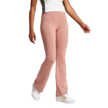 adidas Women's Essentials Small Logo Flared Leggings, Warm Clay/White, Large