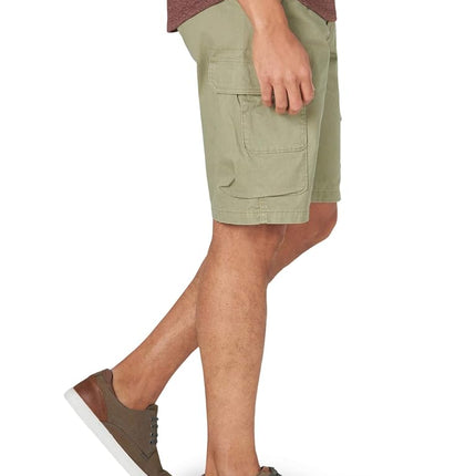 Wrangler Authentics Men's Stretch Twill Cargo Shorts, Aloe, 42