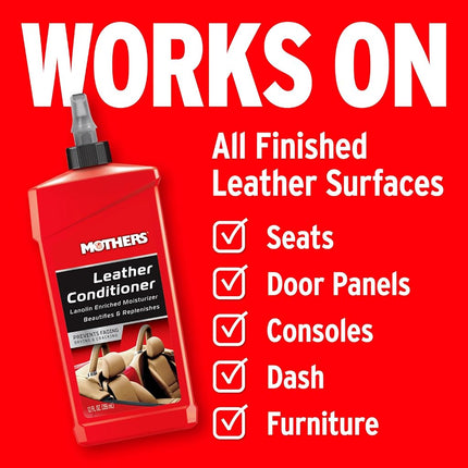 Mothers Leather Conditioner - 355mL, Red