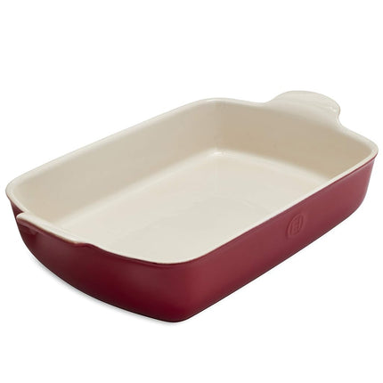 Emile Henry Made In France HR Modern Classics Large Rectangular Baker, 13 x 9", Red