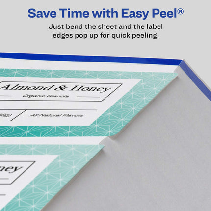 Avery Matte White Rectangle Labels with Sure Feed, 3" x 5", 300 Matte White Printable Labels