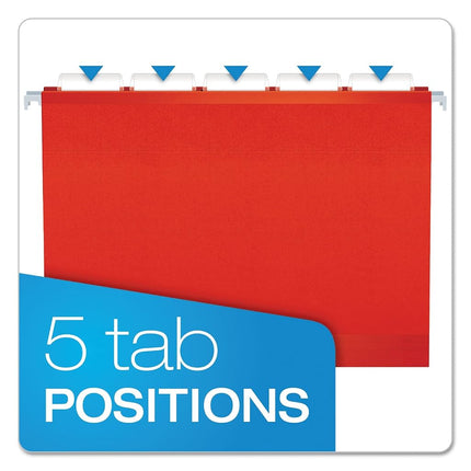Pendaflex Bright Colors 1/5-Tab Hanging Folder, 25 Pack 4152 1/5 ASST