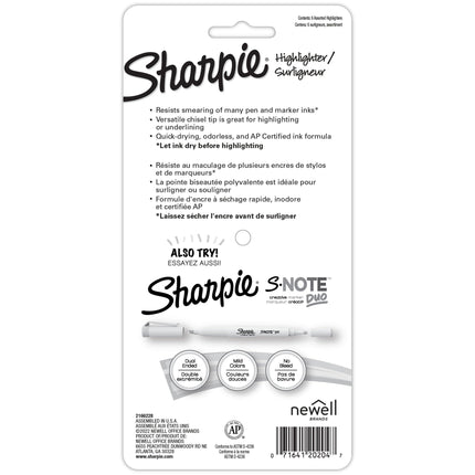 SHARPIE® Accent Pocket Resaltadores, Punta Cincel, Barriles Surtidos, Tinta Pastel Suave Surtida, Paquete de 6 Resaltadores