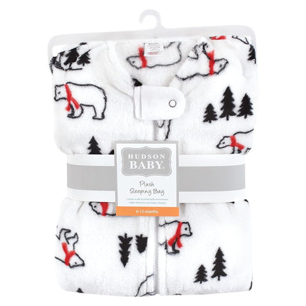 Gigoteuse, Sac de couchage, Couverture bébé unisexe en peluche Hudson Baby, Ours d'hiver sans manches, 18-24 mois