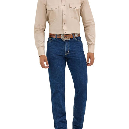 Wrangler Men's George Strait Cowboy Cut Original Fit Jean, Dark Stone, 36W x 34L