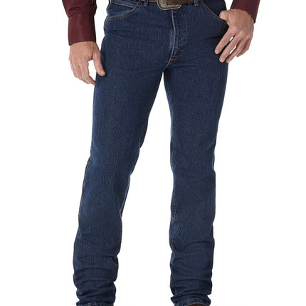Wrangler Men's Premium Performance Cowboy Cut Slim Jean, Mid Stone, 35W x 36L