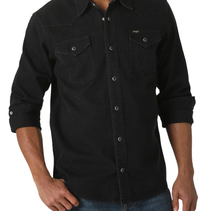 Wrangler Men's Iconic Regular Fit Snap Shirt Butto