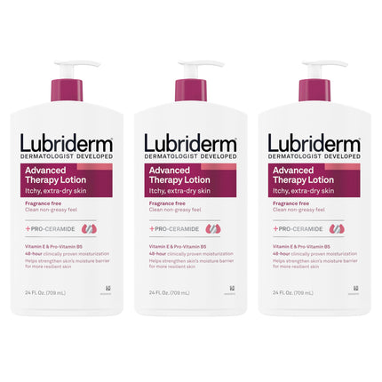 Lubriderm Advanced Therapy Lotion, 24 Ounce (Pack 