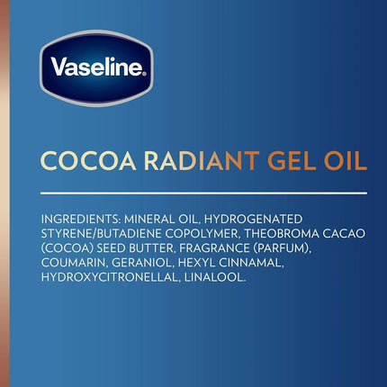 Vaseline Intensive Care Cocoa Radiant Body Gel Oil, 6.8 oz (Pack of 3)