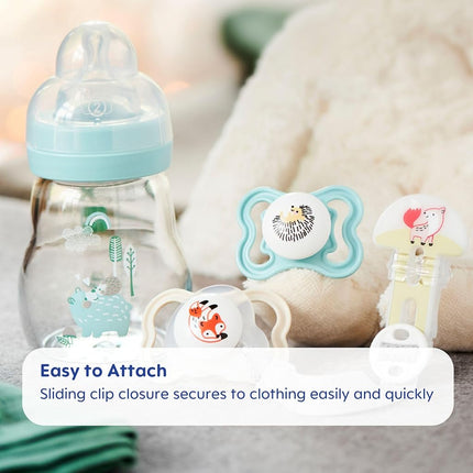 MAM I Love Mommy Double Pacifier Clip, Boy by MAM
