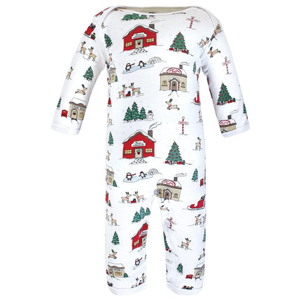 Hudson Baby baby-girls Cotton Coveralls, North Pole, 0-3 Months